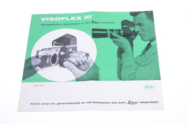 LEICA VISOFLEX III REFLEX HOUSING ORIGINAL INSTRUCTIONS MANUAL DUTCH 125
