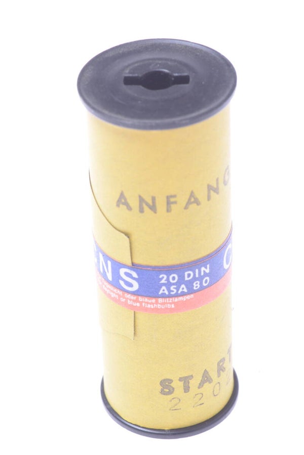 AGFA AGFACOLOR CNS 80 ASA FILM 1950s SEALED UNUSED ANTIQUE 120 ROLL CAMERA