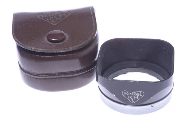 ROLLEI ROLLEIFLEX TLR HOOD SUN SHADE BAY. I, RI FOR 6X6CM 4X4CM CAMERA W/ CASE