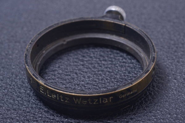 LEICA, LEITZ 1 GENUINE FILTER HOLDER CLAMP ON 36MM GLASS FILTER MISSING 20-1