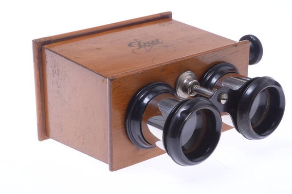 ICA ANTIQUE STEREO VIEWER FOCUS MODEL 45X107MM TRANSPARENT POSITIVES