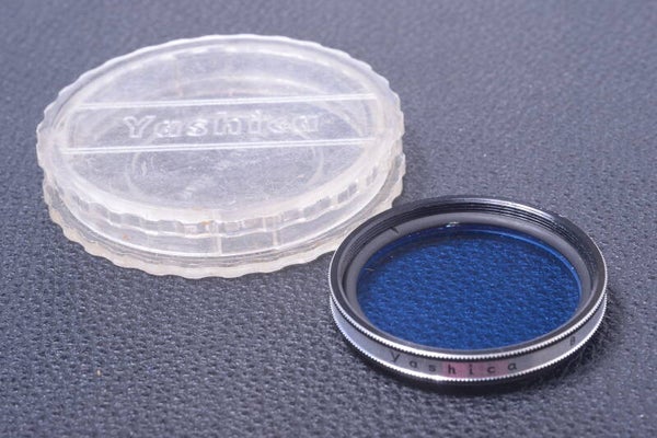 YASHICA BLUE BAYONET 1 FILTER GENUINE LENS OR CAMERA WITH FACTORY CASE 22-1