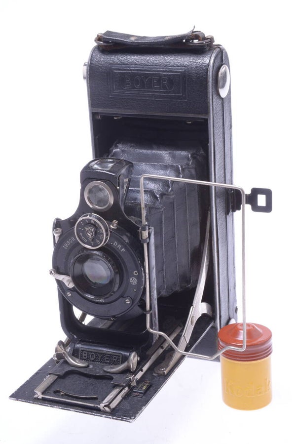 LEMAIRE BOYER *RARE* 6.5X11CM 620 ROLL FILM CAMERA BOYER TOPAZ 120MM 6.3 LENS