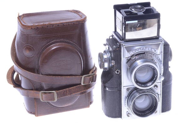 ZEISS CONTAFLEX TLR 860/24 35MM CAMERA W/ SONNAR 50MM F/2 LENS & ORIGINAL CASE