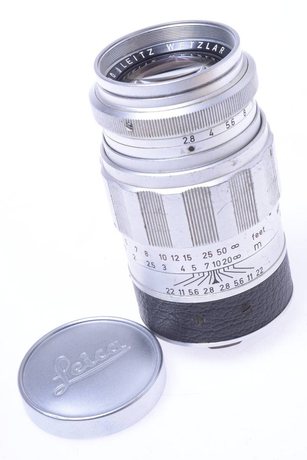 LEICA LTM 90MM 2.8 ELMARIT ‘1959’ M39 SCREW MOUNT RANGE FINDER LENS W/ CAP