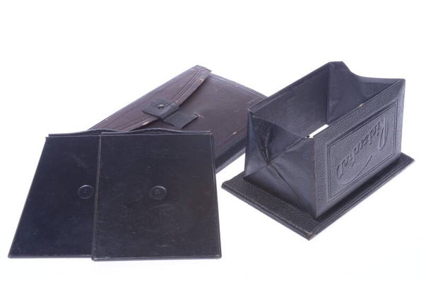 RIETZSCHEL VIEWING HOOD GROUND GLASS HOLDER, 2 HOLDERS 9X12CM PLATE CAMERAS