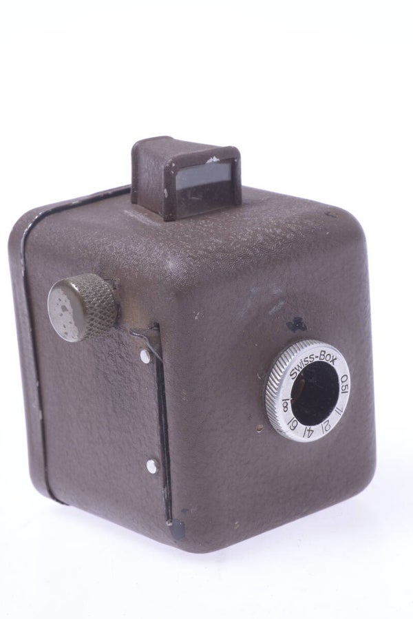 SUTER SWISS BOX CAMERA BROWN COLORED 127 ROLL FILM 3X4CM *RARE* ‘1915’