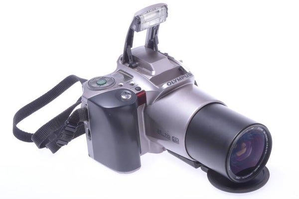 OLYMPUS IS-200 35MM CAMERA WORKS 100% 28-110MM ASPHERICAL AF ZOOM LENS