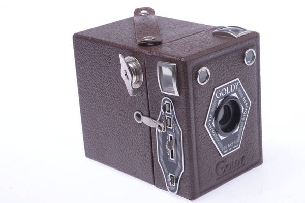 GOLDSTEIN GOLDY BROWN BOX CAMERA 6X9CM ON 120 ROLL FILM ‘CARDBOARD’ RARE*