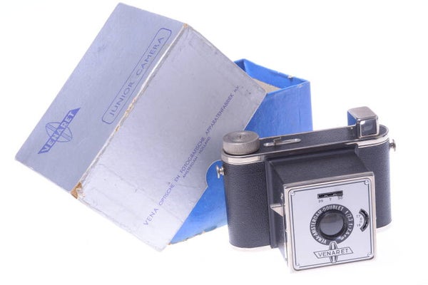 VENA VENARET 120 FILM 6x6CM NICKEL TRIM CAMERA AMSTERDAM 75MM LENS, BOXED