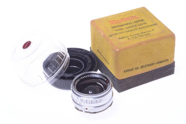 SCHNEIDER 35MM 5.6 RETINA CURTAR XENON C TYPE MOUNT LENS 35MM CAMERA MINT* BOX