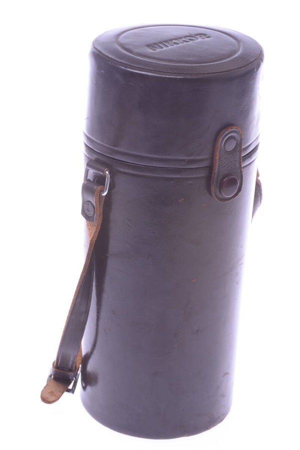 NIKON F NIKKOR 300MM LENS 10X24CM ORIGINAL LEATHER CASE *SCARCE BROWN*