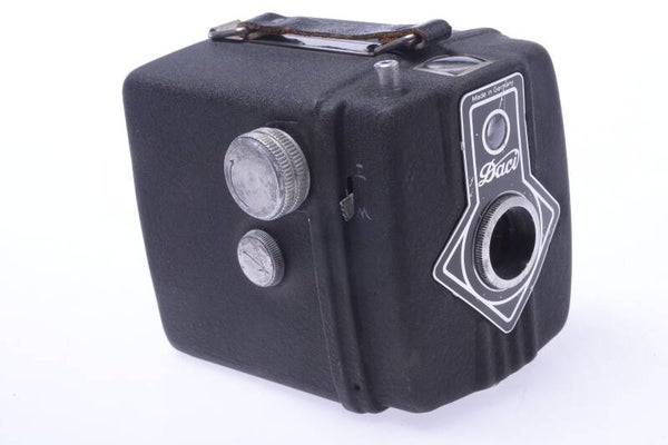 DACORA DACI BOX METAL BLACK CAMERA 6X6CM 120 ROLL FILM 2ND MODEL TOP RELEASE