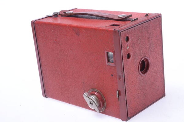 KODAK BROWNIE NO.2 MODEL F RED BOX CAMERA 6X9CM 120 ROLL FILM *MADE IN US*