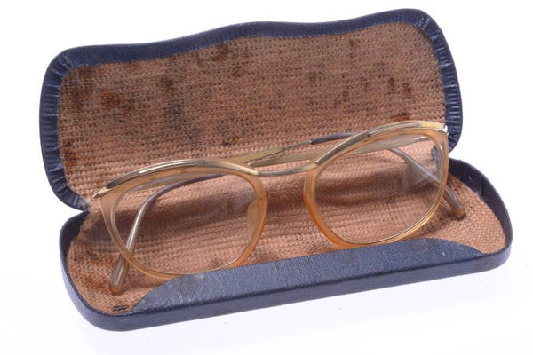 FILDOR +-1940 OVAL READING GLASSES SPECTACLES GOLD FILLED APP. -2.5 DIOPTER