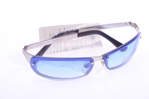 BMF? UV400 SUN GLASSES FRAME BLUE GRADUATED *MINT* SPORT BEACH CLASSIC  165