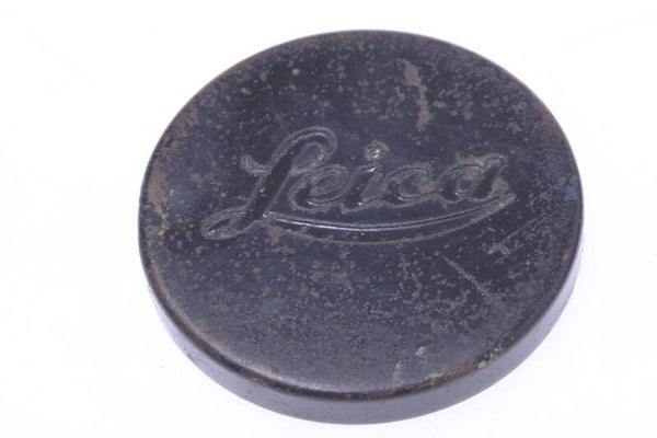 LEICA M GENUINE BLACK PAINT BRASS LENS FRONT CAP A36 DIAMETER *FLAT TYPE*