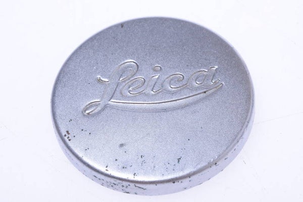 LEICA M GENUINE CHROMED BRASS LENS FRONT CAP A36 DIAMETER *SCARCE FLAT TYPE*