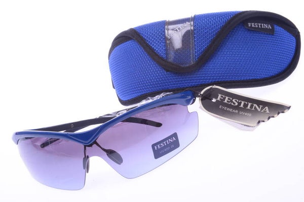 FESTINA UV400 SUN GLASSES FRAME BLUE GRADUATED *MINT* SPORT BEACH CLASSIC  165