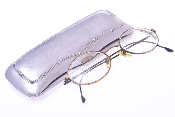 MORGAN M004 47-20 M115 PRESCRIPTION GLASSES TORTOISE OVAL FRAME ALU CASE   165