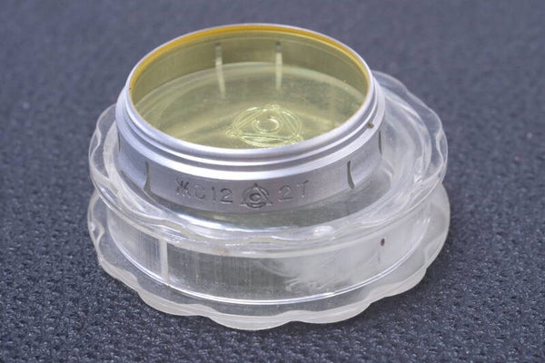 USSR CCCP ЖC12 YELLOW 27MM FILTER GENUINE LENS OR CAMERA SCREW W/ KEEPER 23-2