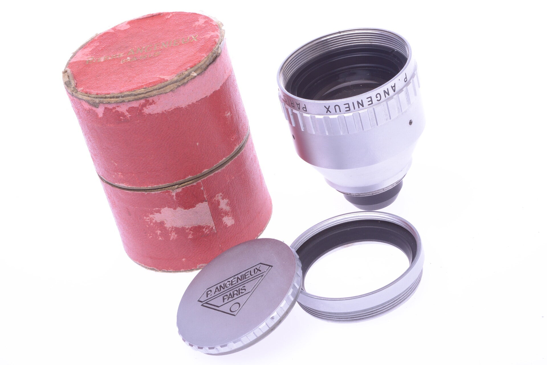 ANGENIEUX 22MM TELECONVERTER TELEPHOTO FILM LENS PART. CAP & FILTER HOLDER 143
