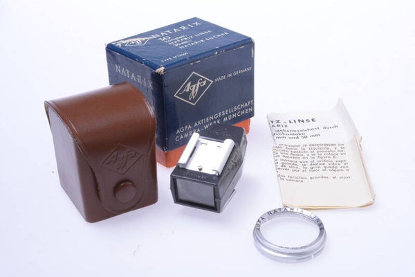 AGFA NATARIX 30MM SET VIEWFINDER CLOSE-UP PORTRAIT LENS FILTER PUSH ON 24-2