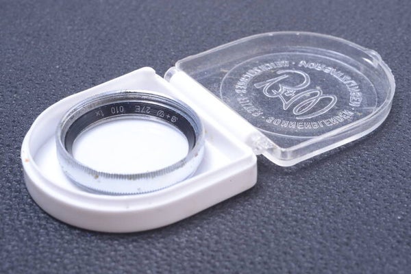 B & W SCHNEIDER UV 010 27MM FILTER GENUINE LENS OR CAMERA SCREW W/ KEEPER 25-2