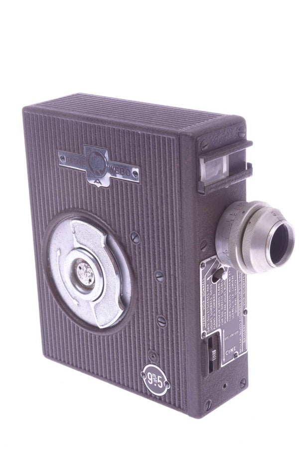 PATHE WEBO A 9.5MM MOVIE CINE CAMERA *WORKS* BERTHIOT 20MM 1.9 LENS