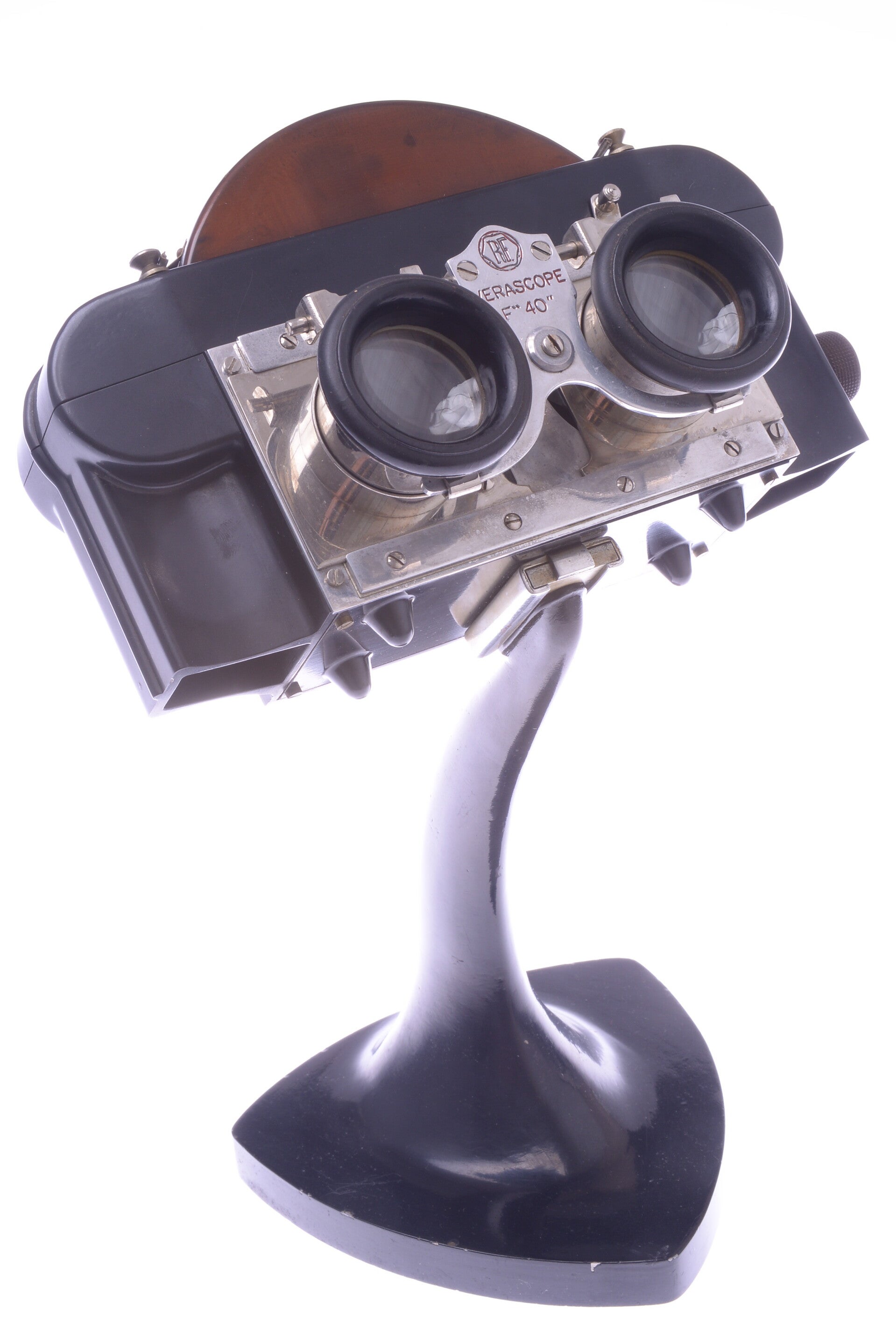 JULES RICHARD F40 VERASCOPE 2ND MODEL BAKELITE 3D STEREO VIEWER 35MM ROLL FILM