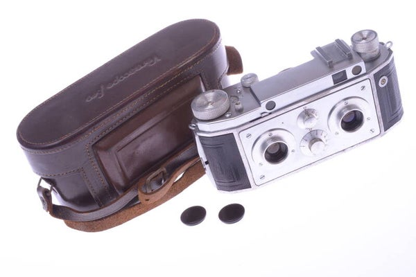 RICHARD VERASCOPE F40 STEREO *LATE* CAMERA 35MM FILM BERTHIOT FLOR 40MM LENSES