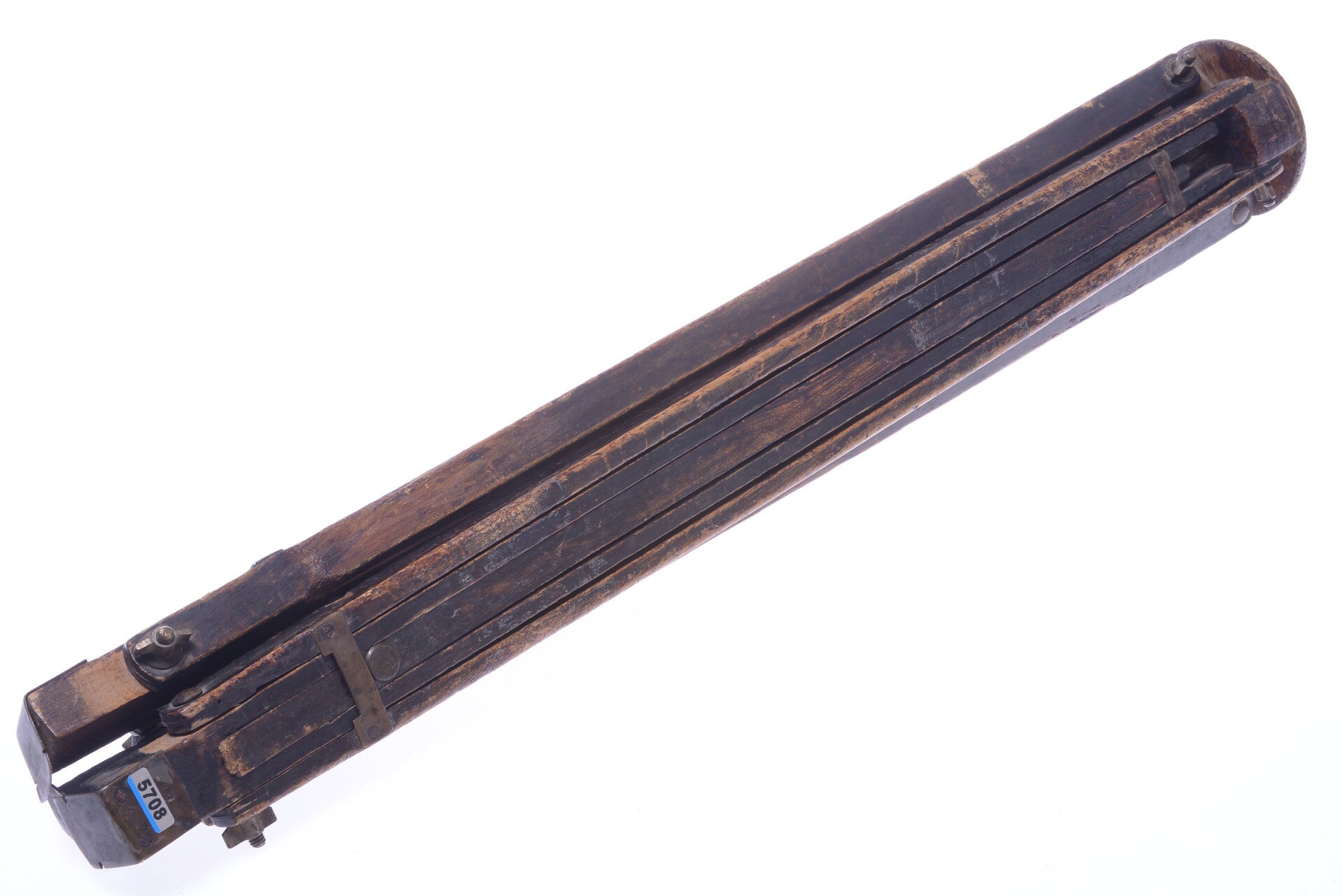 ANTIQUE WOOD TRIPOD 140CM 55.11" GLASS PLATE LARGE FORMAT FIELD CAMERA