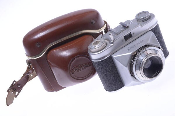 NEDINSCO PRIMO 1ST MOD. 35MM DUTCH CAMERA VENLO 45MM 3.5 LENS SPOOL CASE WORKS