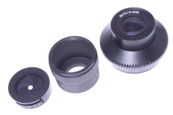 PENTACON STASI ZEISS TESSAR 75MM 3.5 SO-3.3 *RARE SPY LENS* C-MOUNT 36MM SCREW