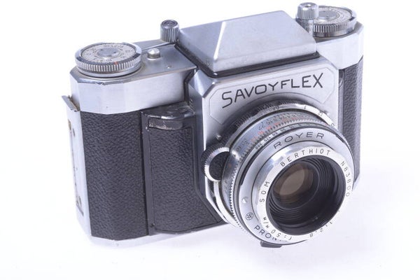 ROYER SAVOYFLEX 35MM SLR CAMERA W/ SOM BERTHIOT 50MM 2.8 LENS