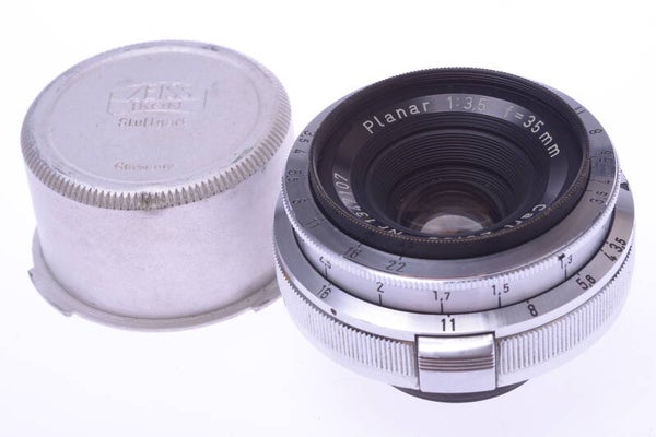 ZEISS 35MM 3.5 PLANAR LENS *MINTY* CONTAX IIA IIIA RANGE FINDER CAMERA W/ CAP