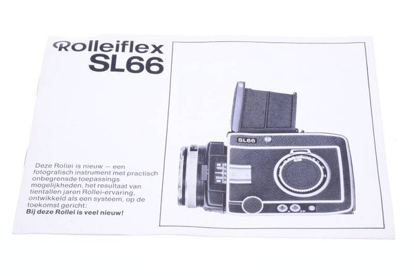 ROLLEI, ROLLEIFLEX SL66 FILM CAMERA ORIGINAL PRODUCT GUIDE BROCHURE DUTCH 126