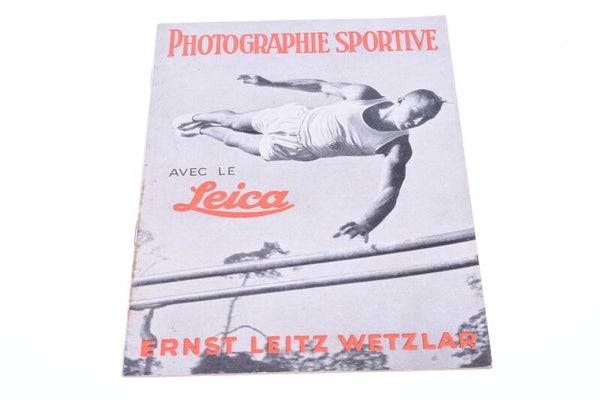 LEICA, LEITZ SPORTS PHOTOGRAPHY '1936' PRODUCT GUIDE BROCHURE FRENCH 127-1