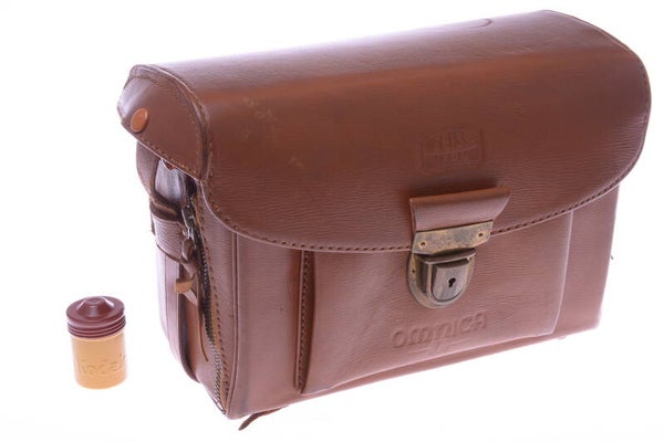 ZEISS IKON OMNICA FULL SYSTEM CASE CONTAX LEATHER 35MM *NO CAMERA*