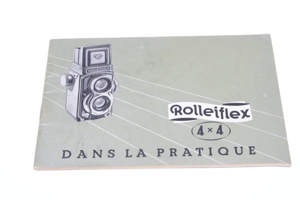 ROLLEI, ROLLEIFLEX 4X4 GREY CAMERA ORIGINAL INSTRUCTIONS MANUAL FRENCH  127-2