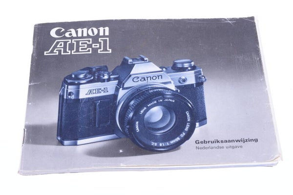CANON AE-1 CAMERA ORIGINAL INSTRUCTIONS MANUAL DUTCH   127-2