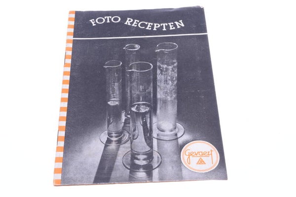 GEVAERT FOTO DEVELOPING, FIXATE, CONTRAST, STOP RECIPES MANUAL IN DUTCH 126