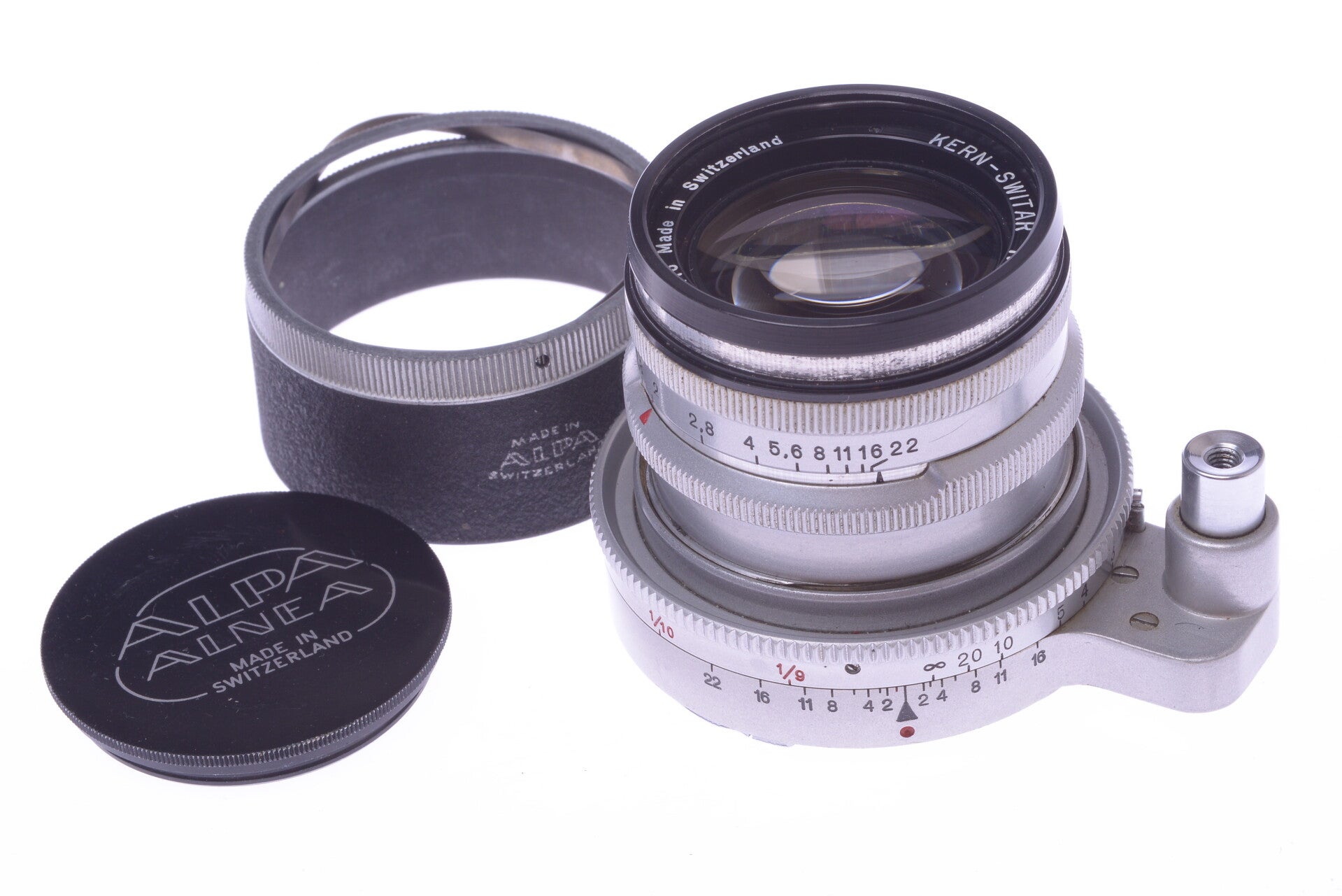 ALPA KERN SWITAR 50MM 1.8 AR BAYONET MOUNT *MINTY* LENS RF CAMERA HOOD & CAP