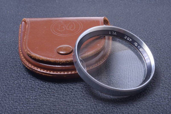 B & W SCHNEIDER CLOSE-UP VL1 45MM FILTER GENUINE LENS SCREW W/ CASE 33-4