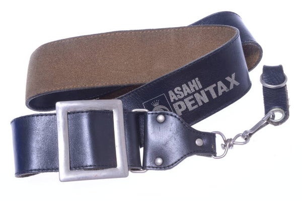 ASAHI PENTAX LEATHER SHOULDER NECK STRAP GENUINE VINTAGE 35MM CAMERA   63-3
