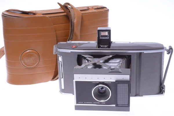 POLAROID LAND J66 ELECTRIC EYE CAMERA *WORKS 100%* W/ CASE & STRAP