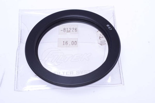 FILTEK 65MM TO 67MM SCREW THREAD STEP UP LENS FILTER HOLDER ADAPTER   64
