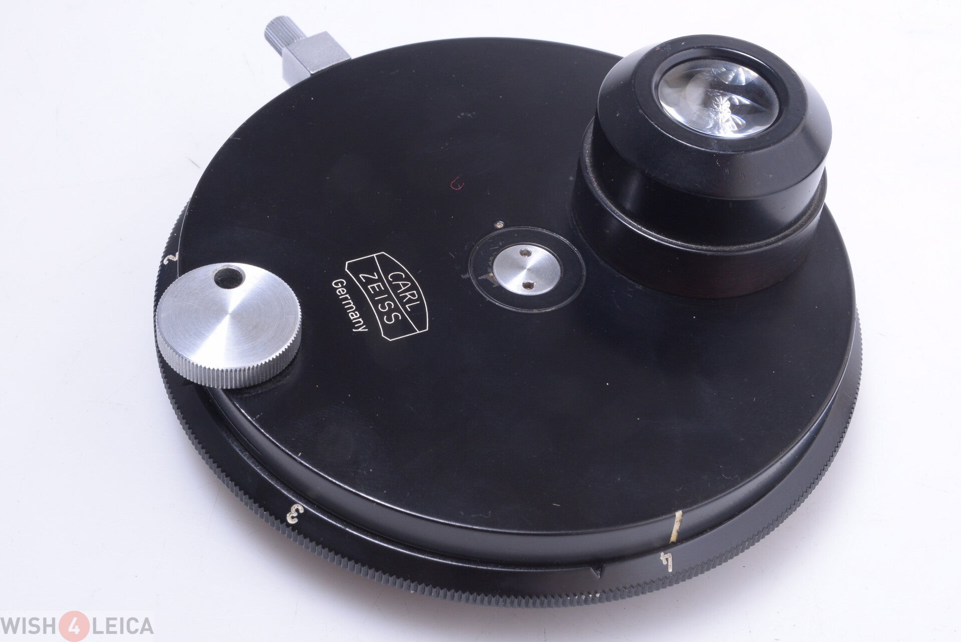 ZEISS PHASE CONTRAST TURRET CONDENSER WITH APERTURE FOR MICROSCOPE