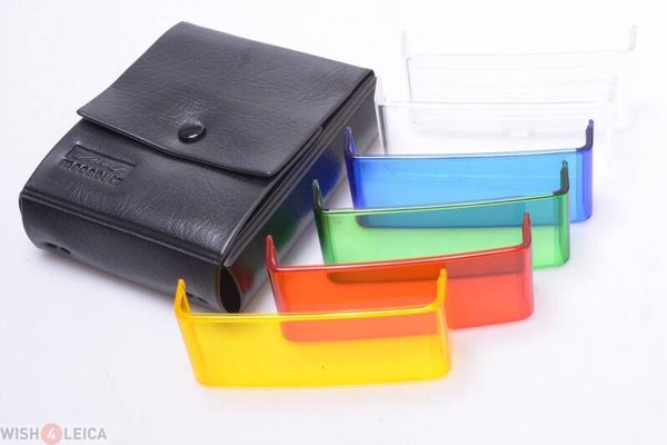 METZ MECABLITZ WIDE ANGLE, RED, GREEN, YELLOW, BLUE COLOR SET CT40-5, CT60-2