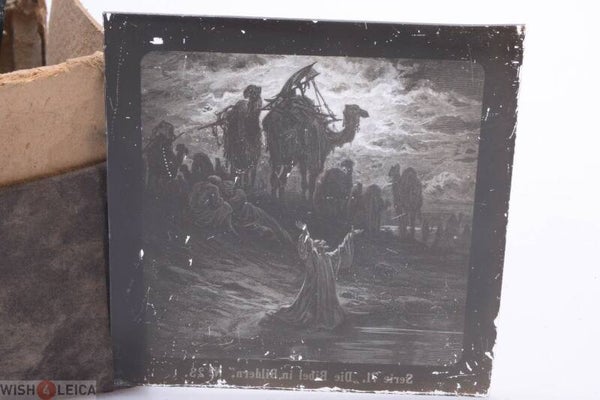 MAGIC LANTERN PROJECTION, PROJECTOR SLIDE GUSTAVE DORE BIBLE PICTURE GLASS 7